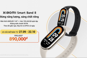 Xiaomi Smart Band 8 chính thức ra mắt: Màn hình 60Hz, pin dùng 2 tuần, giá chỉ 890.000 đồng