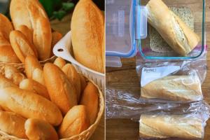 Mẹo bảo quản bánh mì cả tháng vẫn thơm ngon như mới