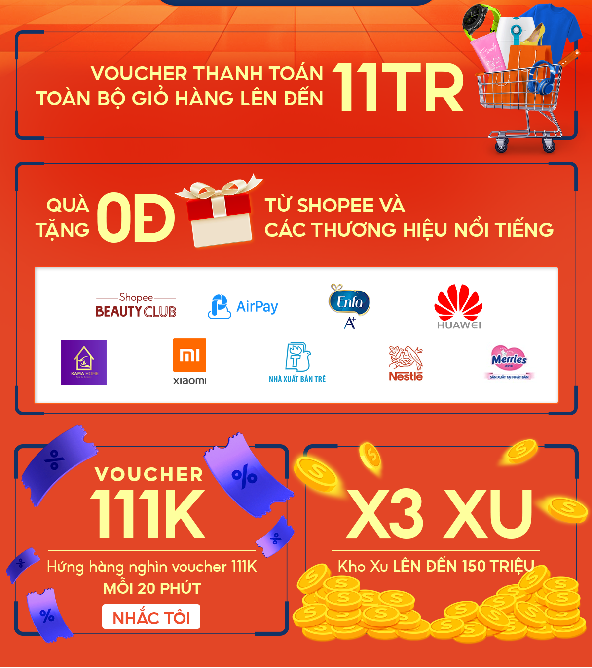 Shopee 11.11 Siêu Show: Giải trí thả ga - Nhận quà siêu ưu đãi