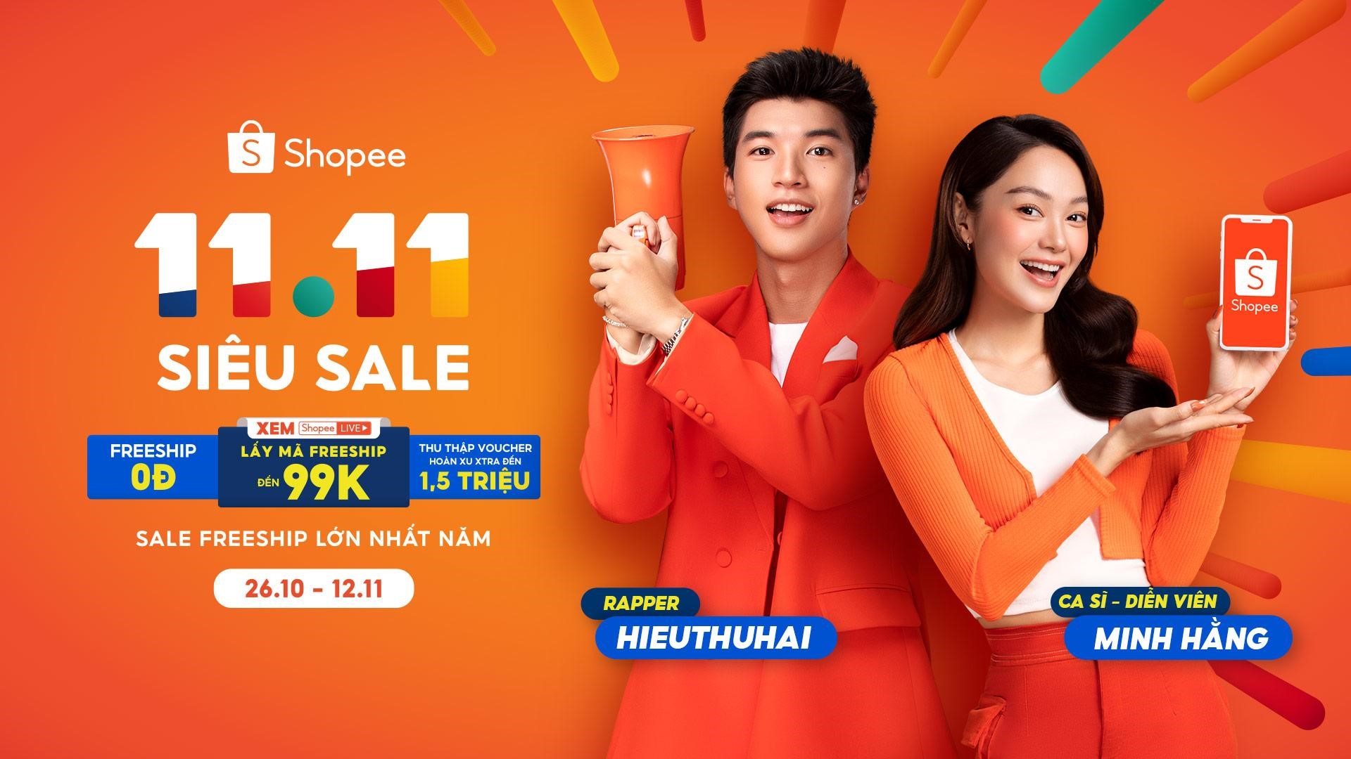 11.11 Siêu Sale - Lễ hội mua sắm lớn nhất năm chính thức tái khởi động trên Shopee