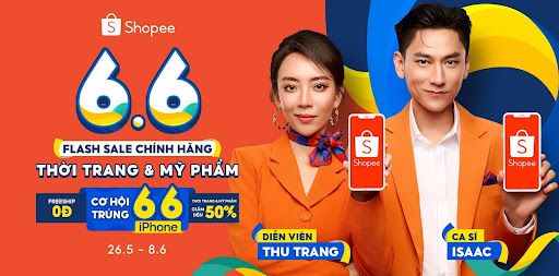 Shopee 6.6 Flash Sale Chính Hãng gia tăng ưu đãi và miễn phí vận chuyển toàn sàn